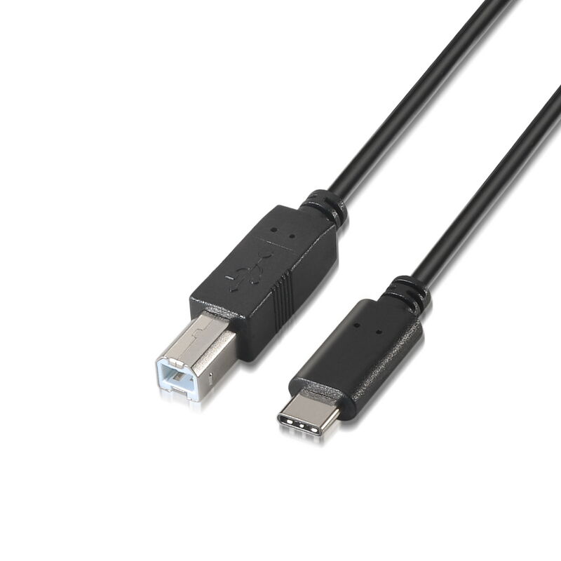 Cable USB 2.0 impresora 3A, tipo USB-C Macho a B Macho 2 Metros NB1268