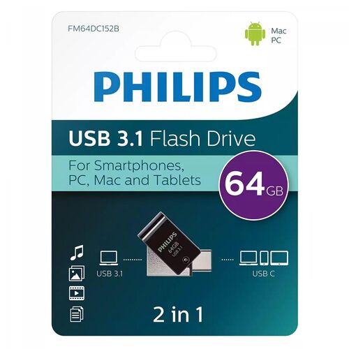 MEMORIA USB 3.1 FLASH DRIVE TIPO C 64Gb