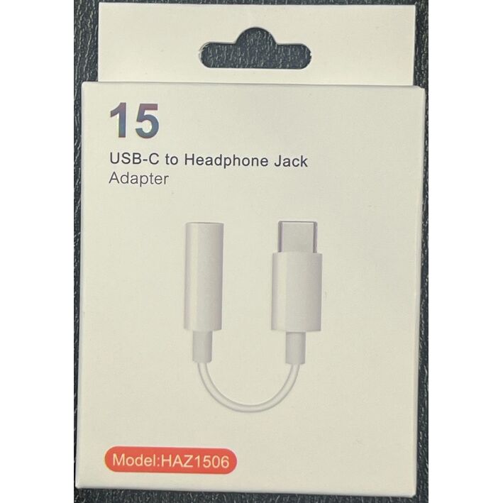 Adaptador USB-C HeadSet Jack Macho Compatibles iPhone 15