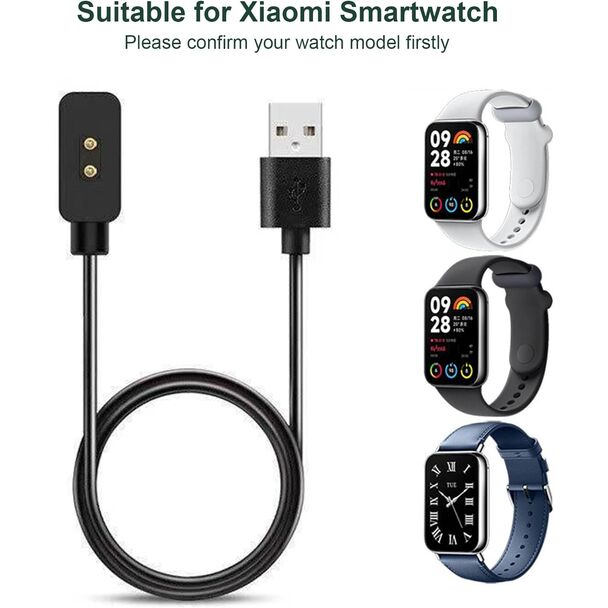 Cargador Compatible con Xiaomi Mi Band 8 / Redmi Watch 3 Active / Redmi Band 2