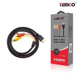 Cable TC-X07 HDMI To 3RCA Audio